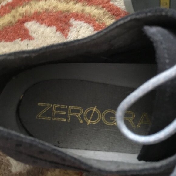 Cole Haan Grey Suede Wingtip Oxford Sneakers Shoes Zerogrand 8 B - Picture 5 of 6